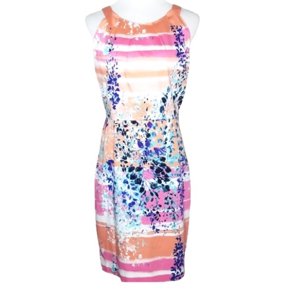 Calvin Klein Watercolor Floral Sleeveless Dress 2
